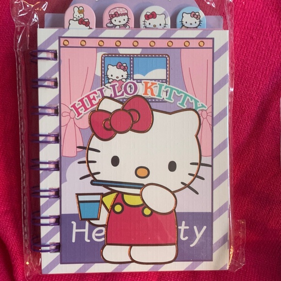 Hello Kitty Clear Bag earrings pen note pad - Picture 2 of 4